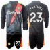 Aston Villa Emiliano Martinez #23 Keeper Bortedraktsett Barn 2024-25 Langermet (+ Korte bukser)